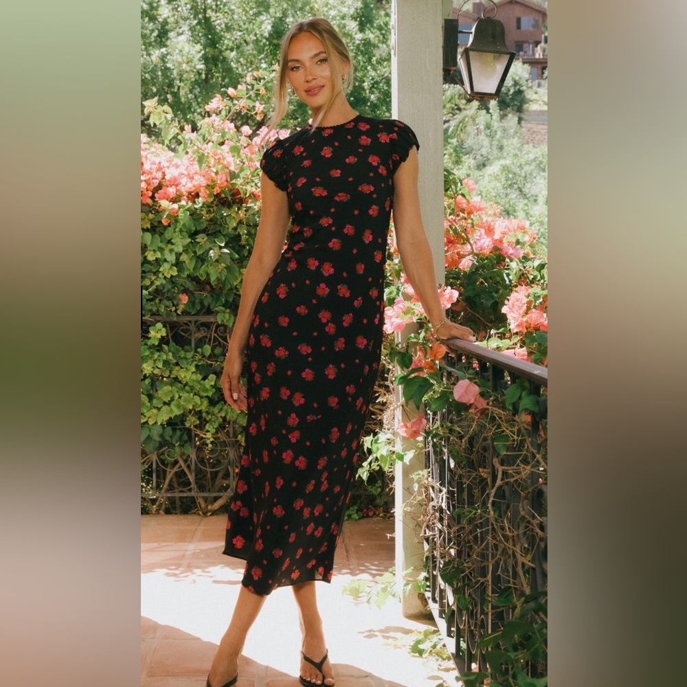 NWT Bohme Ellianna Floral Maxi/Midi Dress Small